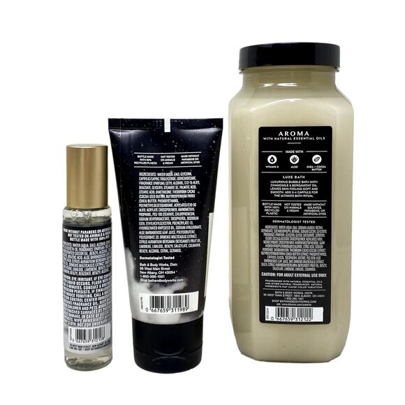 Moonlight Zen Black Chamomile Bath and Body Works Aroma Gift Set 4 pc - Picture 4 of 8